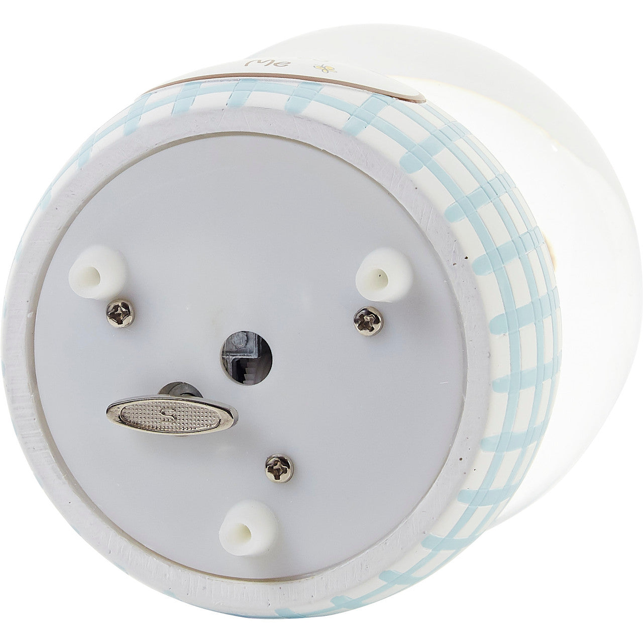 Jesus Loves Me Baby Boy Baptism Snow Globe - Image