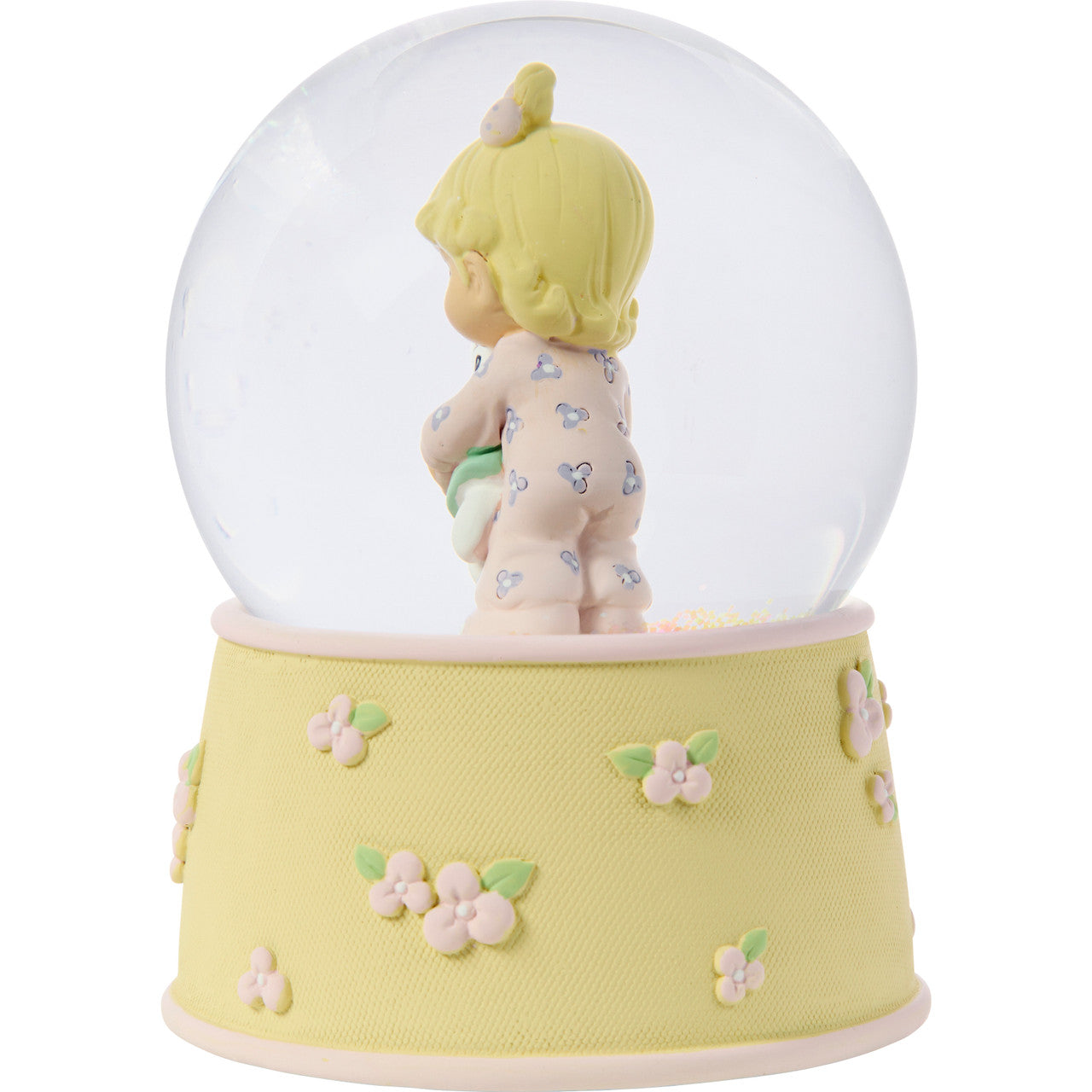 Jesus Loves Me Baby Girl With Bunny Snow Globe - Image