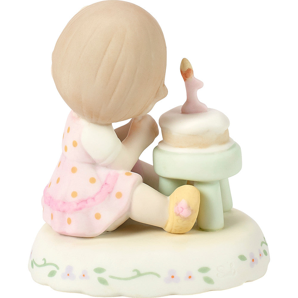 Growing In Grace, Age 1, Brunette Girl Figurine - Image