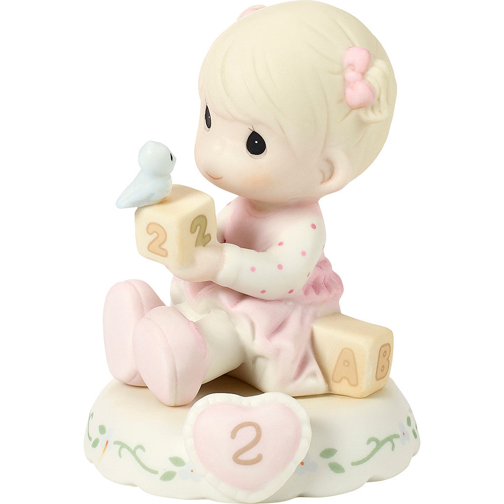 Growing In Grace, Age 2, Blonde Girl Figurine - Image