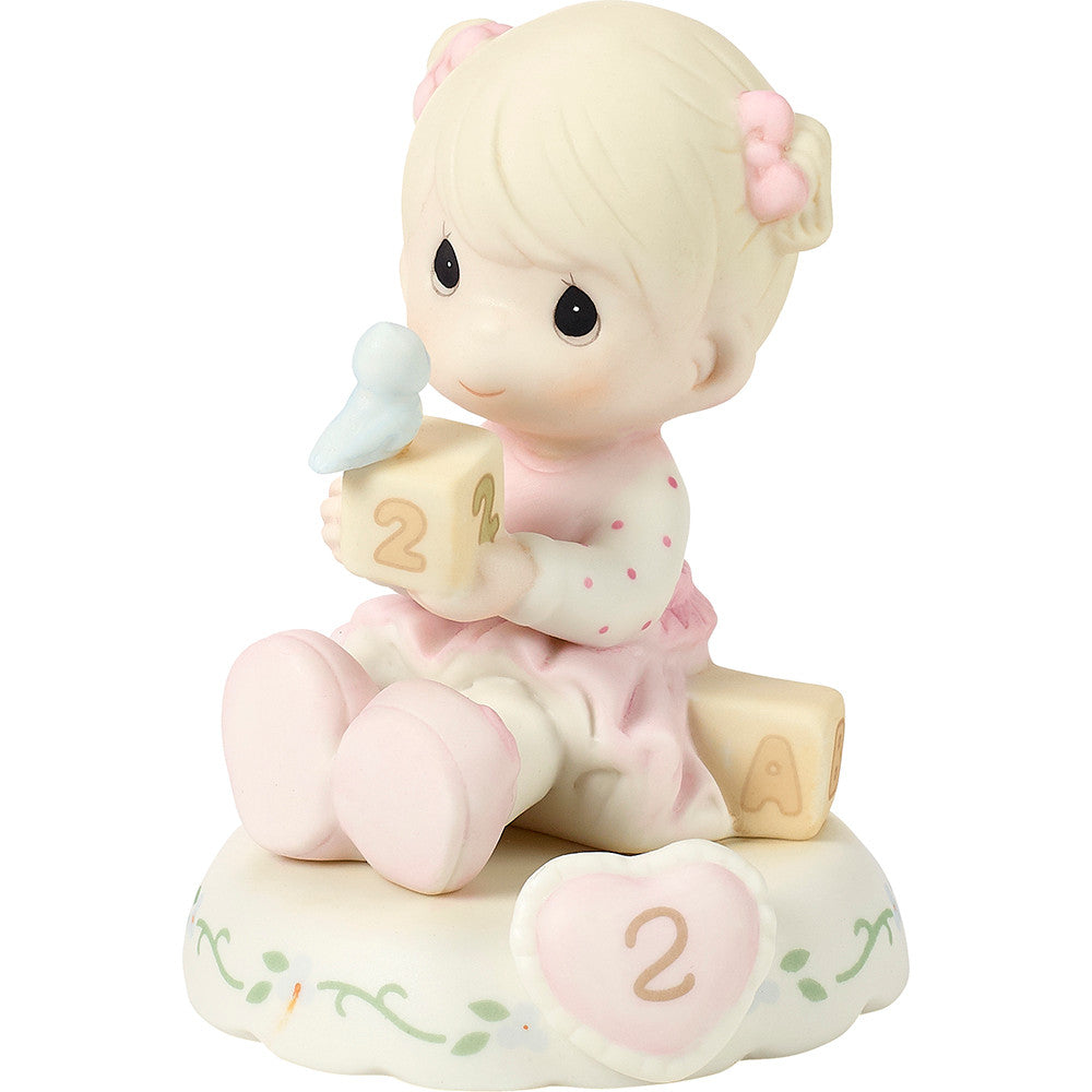 Growing In Grace, Age 2, Blonde Girl Figurine - Image