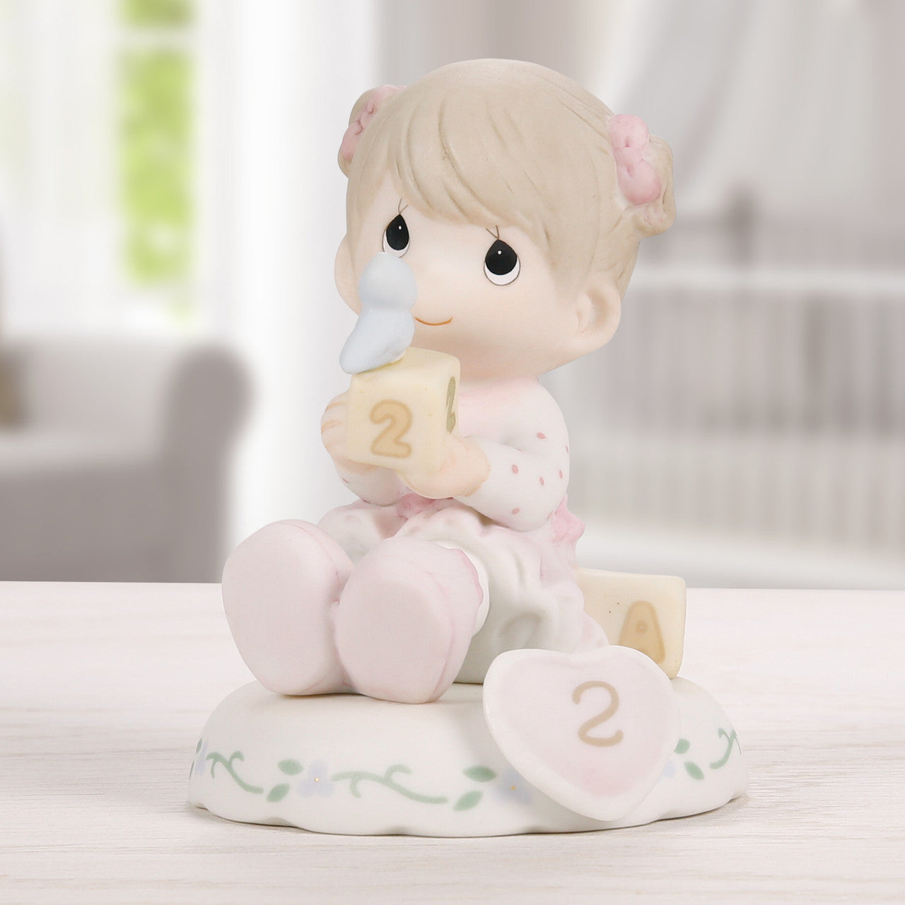 Growing In Grace, Age 2, Brunette Girl Figurine - Image