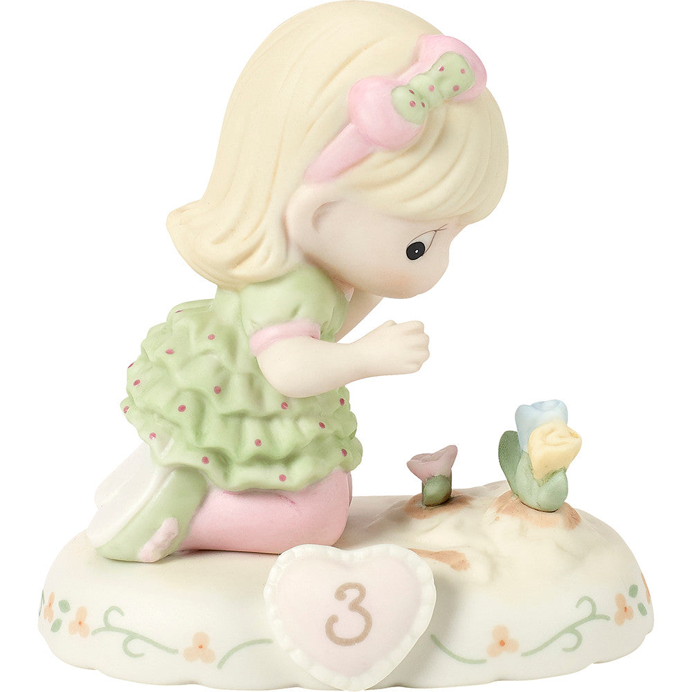 Growing In Grace, Age 3, Blonde Girl Figurine - Image