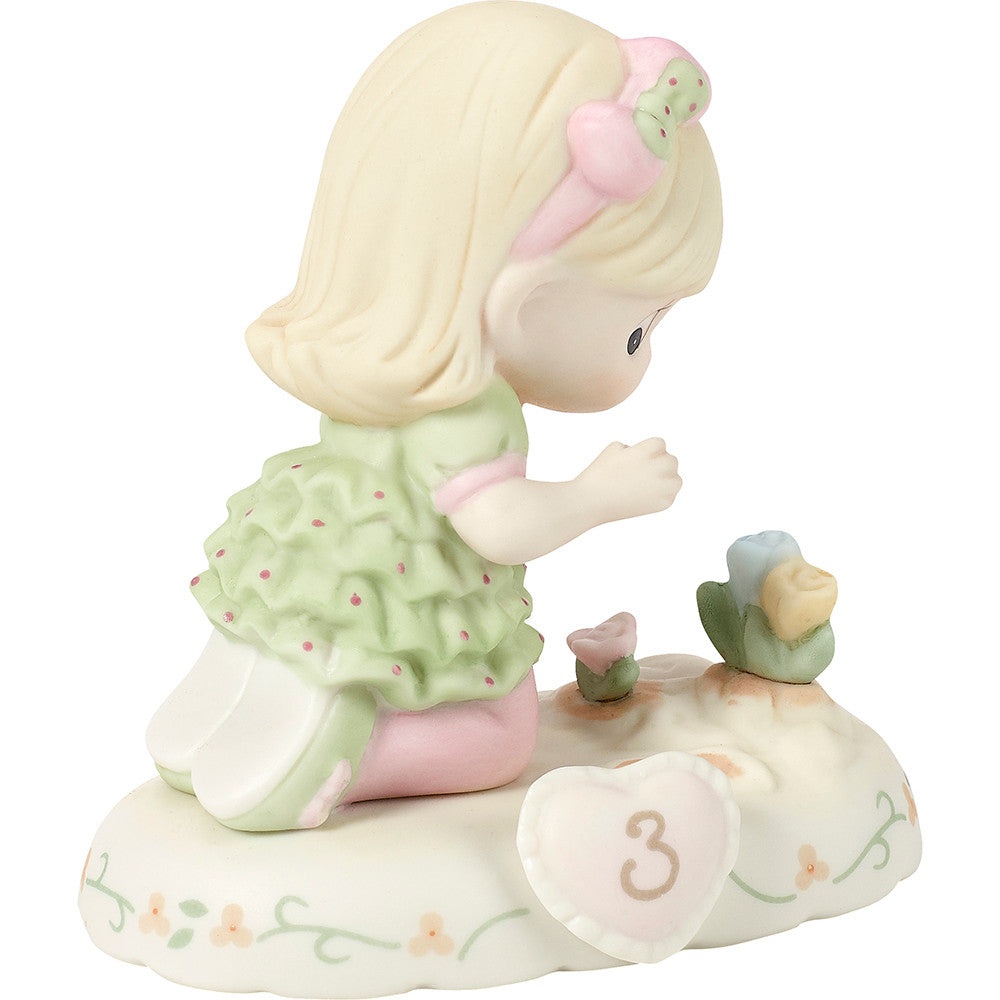 Growing In Grace, Age 3, Blonde Girl Figurine - Image
