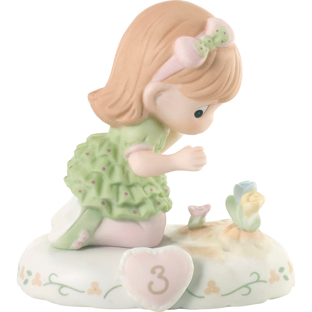 Growing In Grace, Age 3 Redhead Girl Figurine - Image