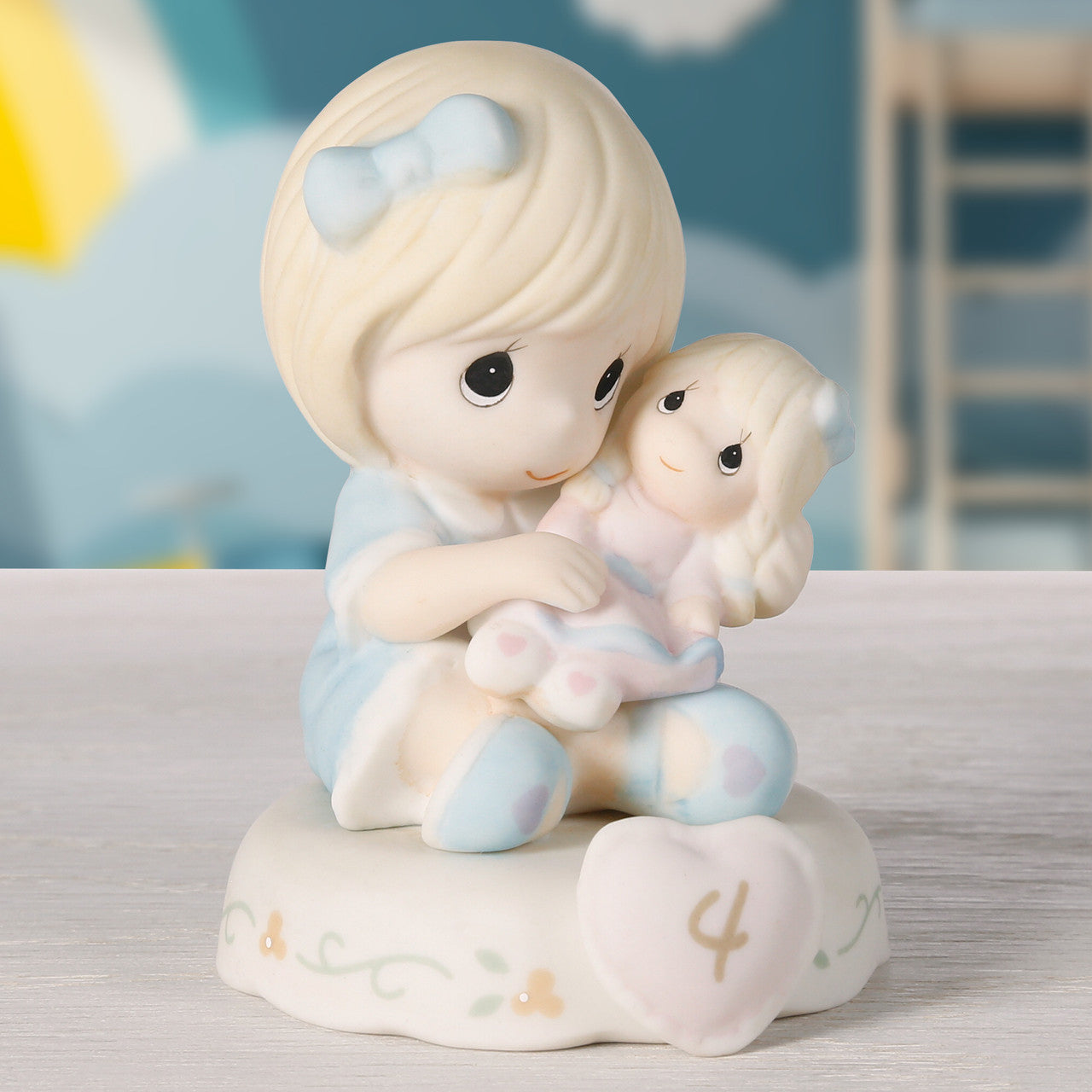 Growing In Grace, Age 4, Blonde Girl Figurine - Image