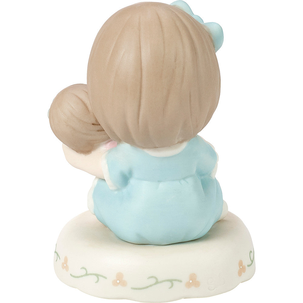 Growing In Grace, Age 4, Brunette Girl Figurine - Image