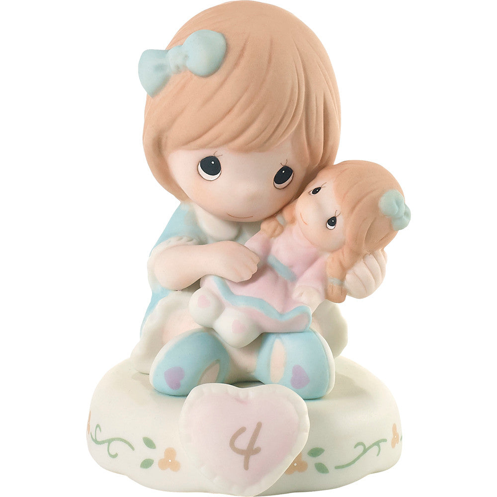 Growing In Grace, Age 4, Redhead Girl Figurine - Image
