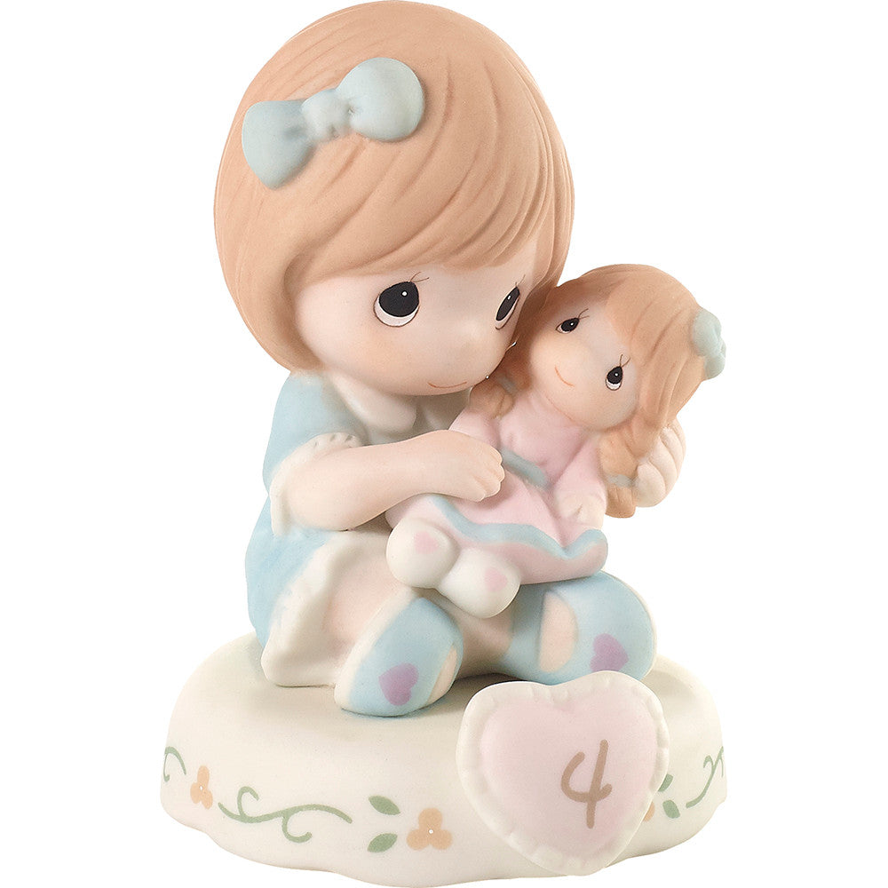 Growing In Grace, Age 4, Redhead Girl Figurine - Image