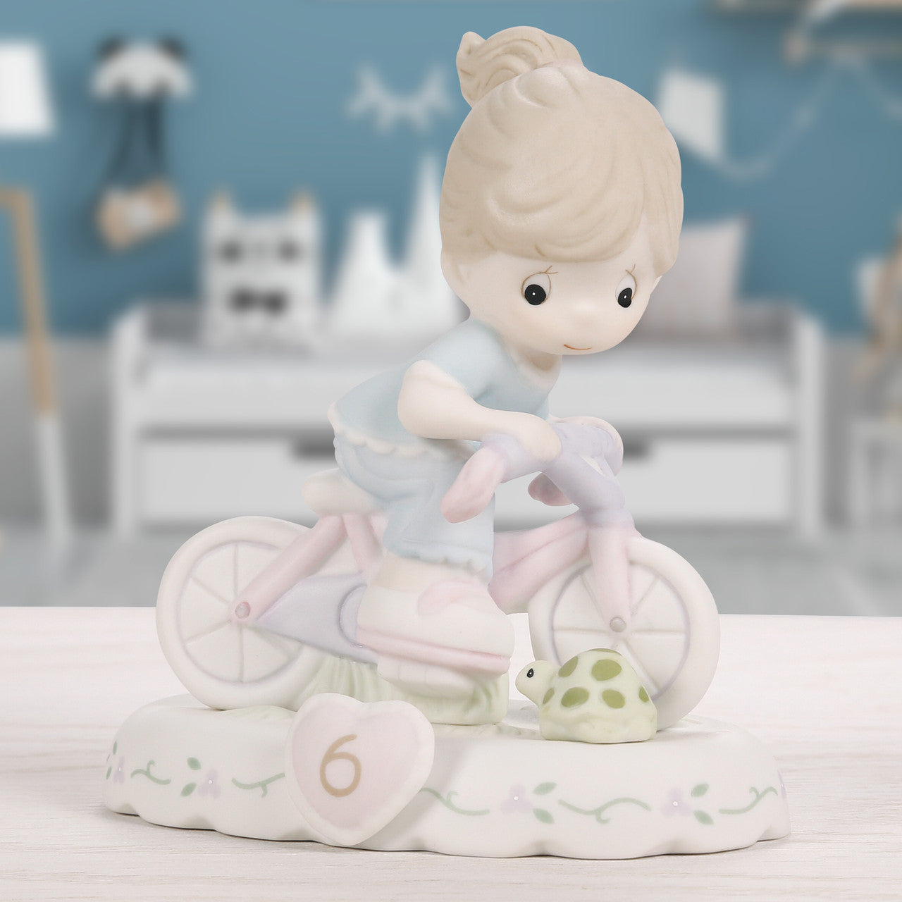 Growing In Grace, Age 6, Brunette Girl Figurine - Image