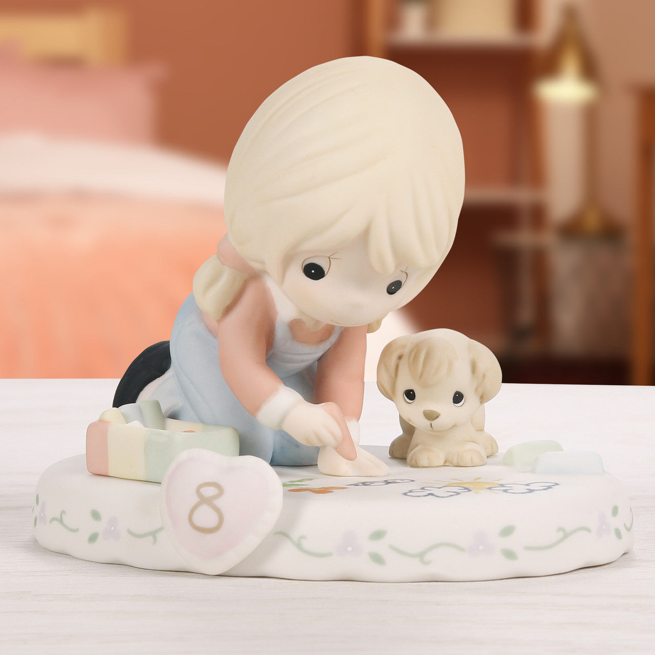 Growing In Grace, Age 8, Blonde Girl Figurine - Image