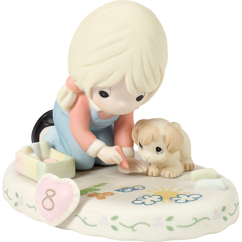 Growing In Grace, Age 8, Blonde Girl Figurine - Image