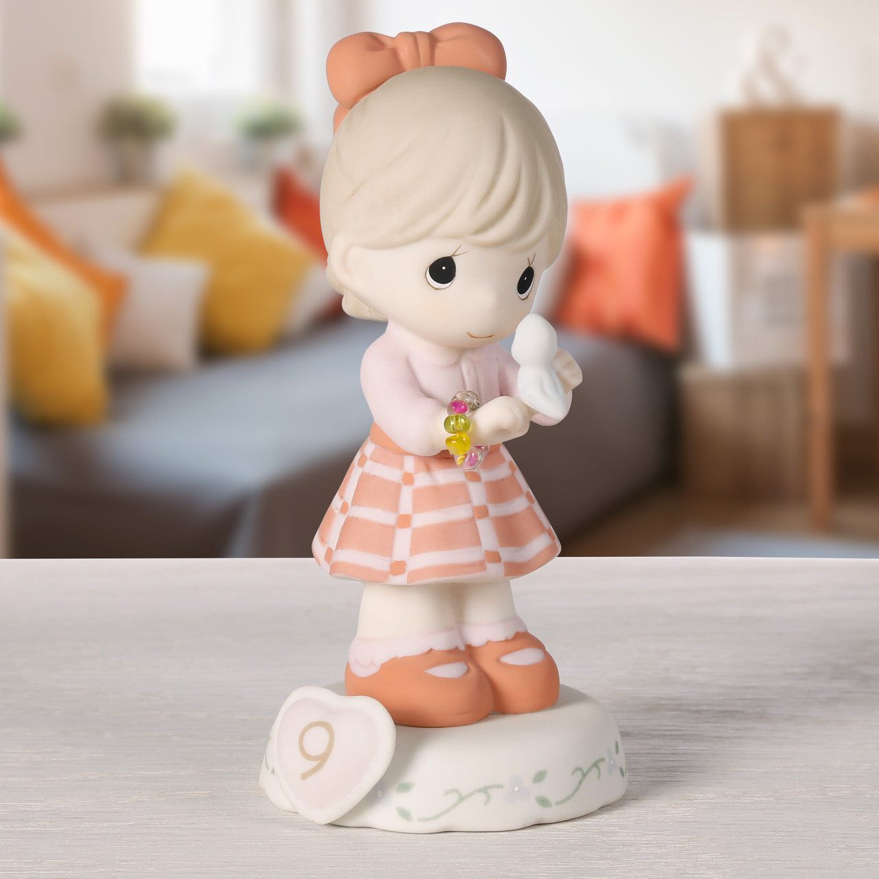 Growing In Grace, Age 9, Brunette Girl Figurine - Image