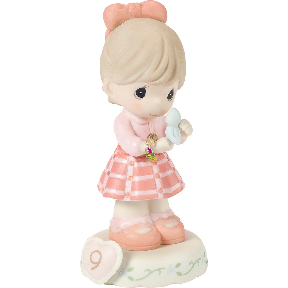 Growing In Grace, Age 9, Brunette Girl Figurine - Image
