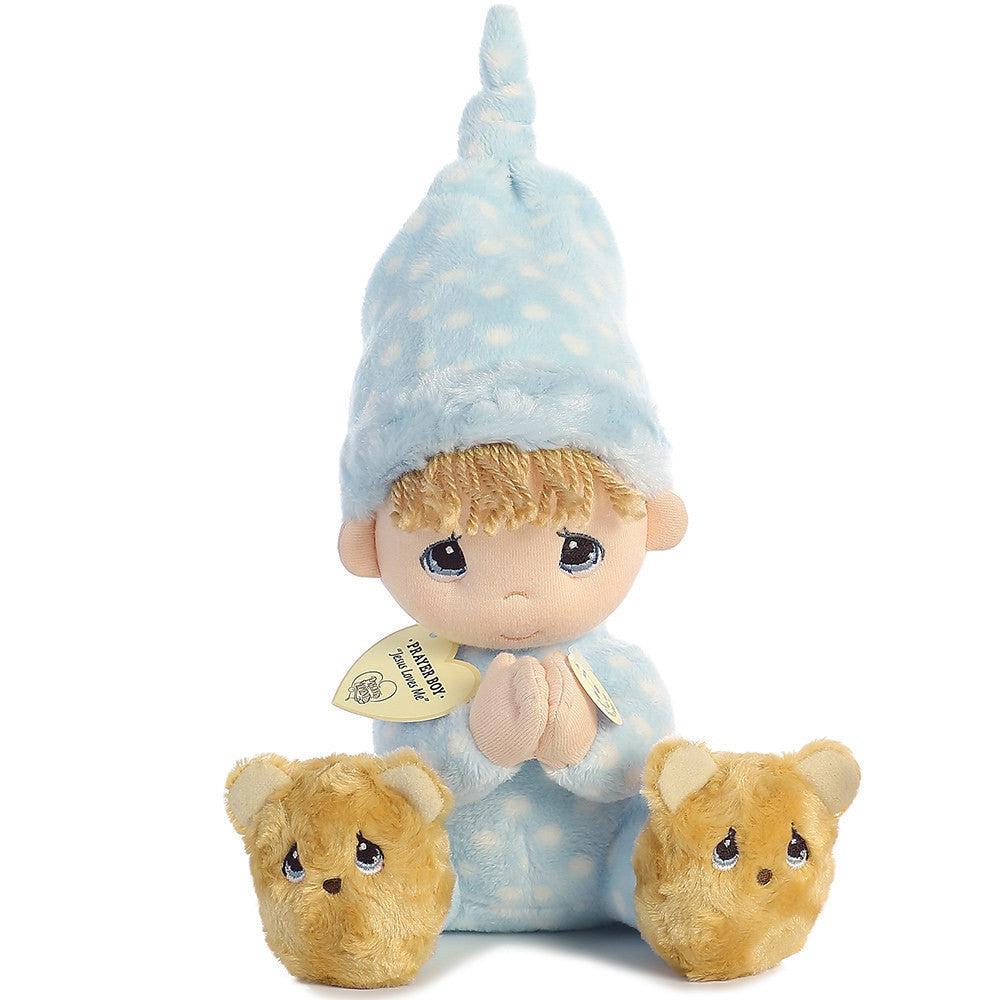 Now I Lay Me Down To Sleep Precious Prayer Boy, Talking Bedtime Doll - Image