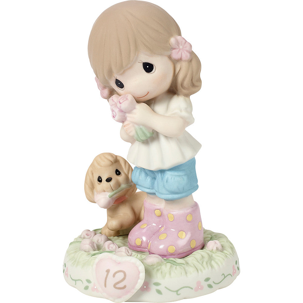 Growing In Grace, Age 12, Brunette Girl Figurine - Image