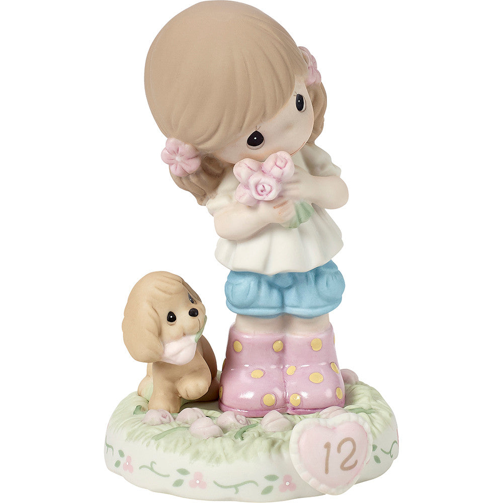 Growing In Grace, Age 12, Brunette Girl Figurine - Image