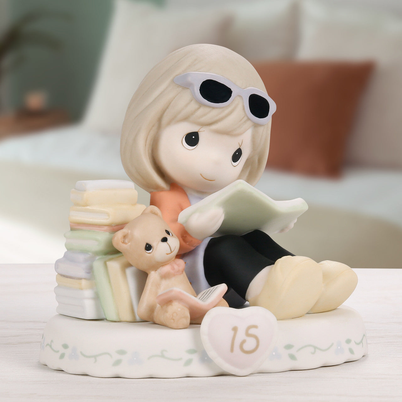 Growing In Grace, Age 15, Brunette Girl Figurine - Image