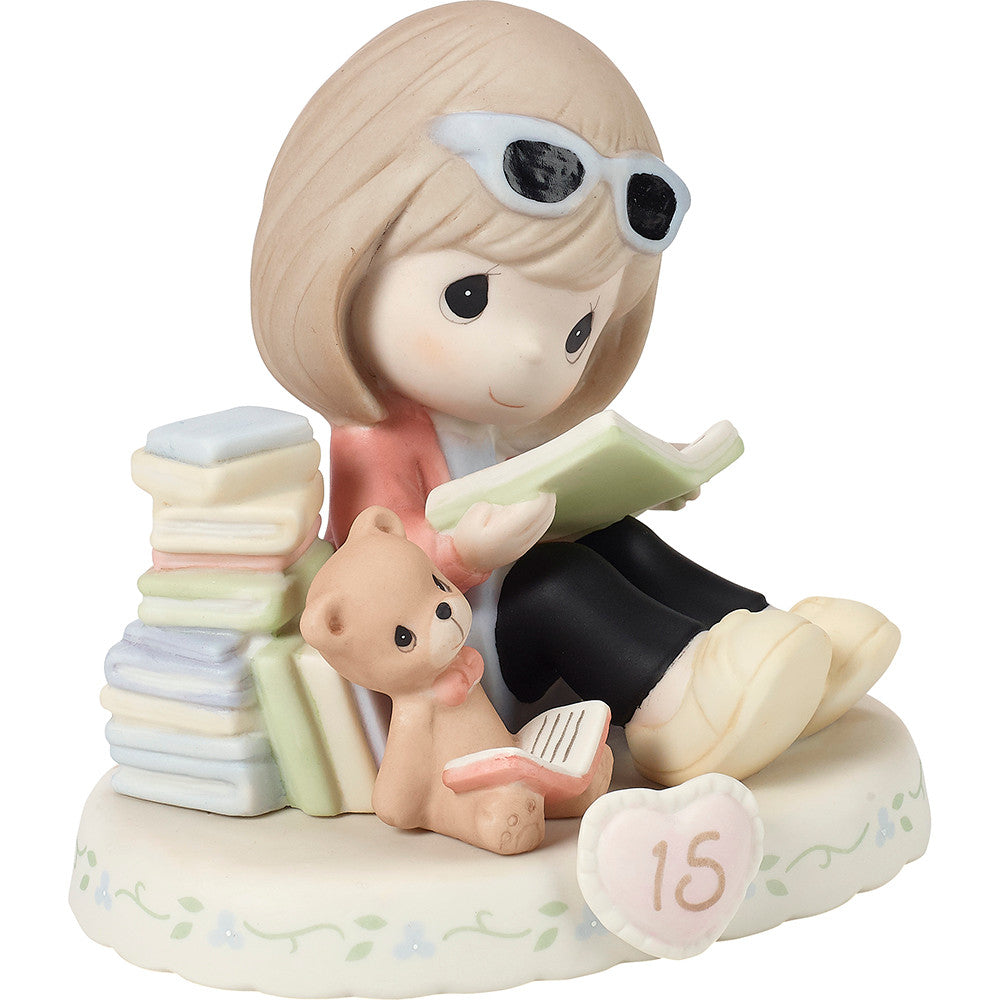 Growing In Grace, Age 15, Brunette Girl Figurine - Image