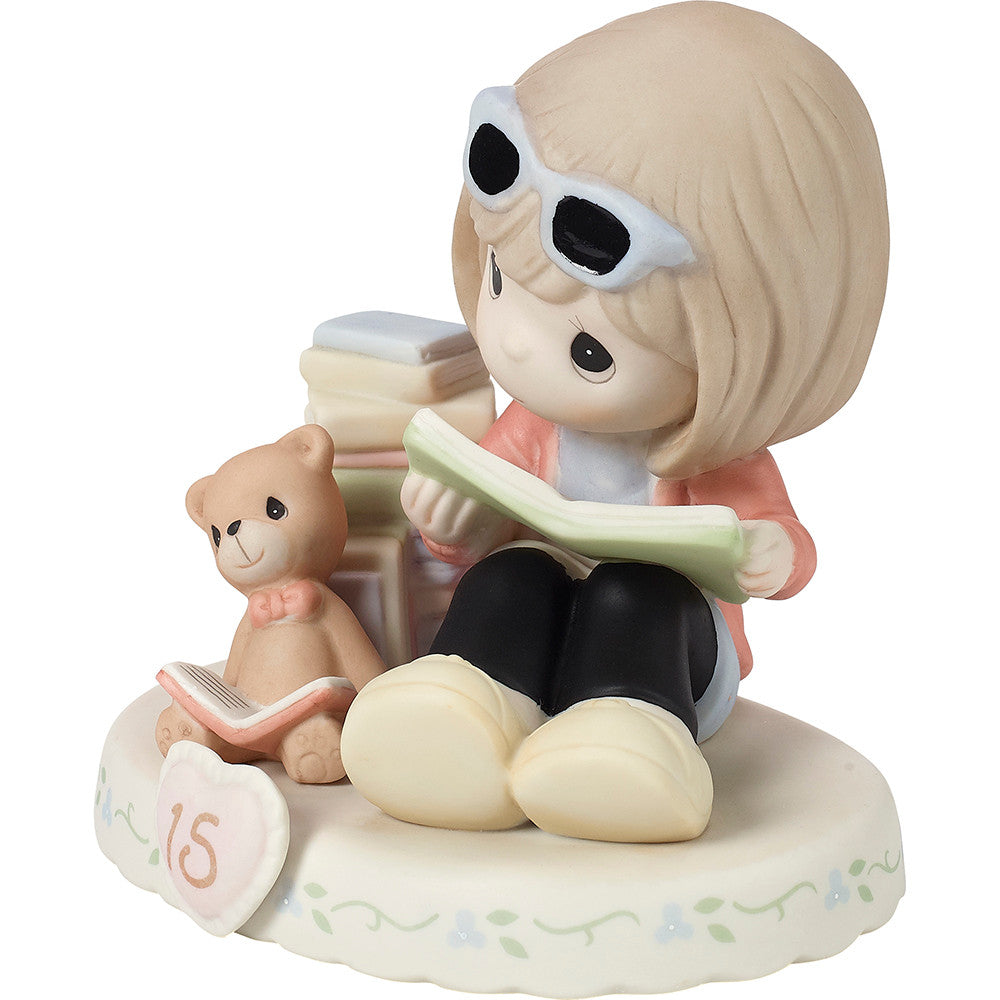 Growing In Grace, Age 15, Brunette Girl Figurine - Image