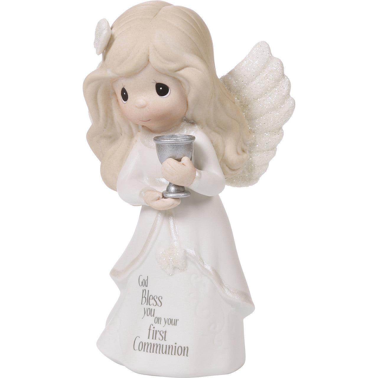 Communion Angel, Bisque Porcelain Figurine - Image