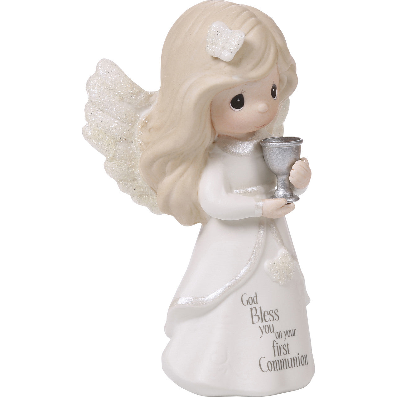 Communion Angel, Bisque Porcelain Figurine - Image