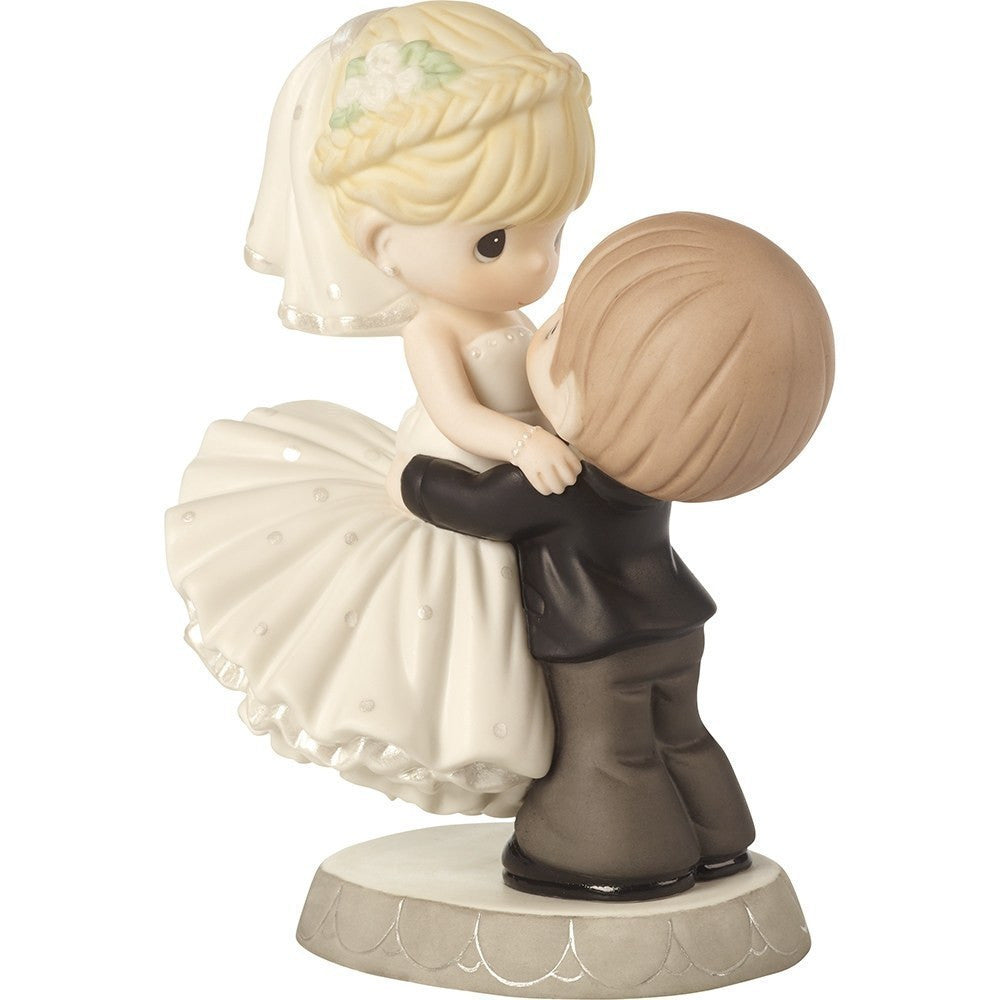 Best Day Ever, Wedding Cake Topper Bisque Porcelain Figurine - Image