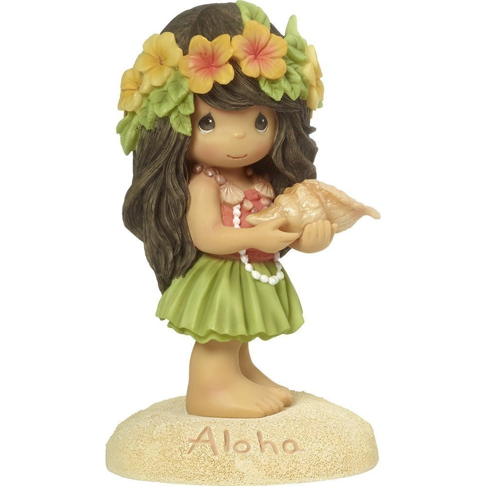 Aloha, Hawaiian Girl Figurine - Image
