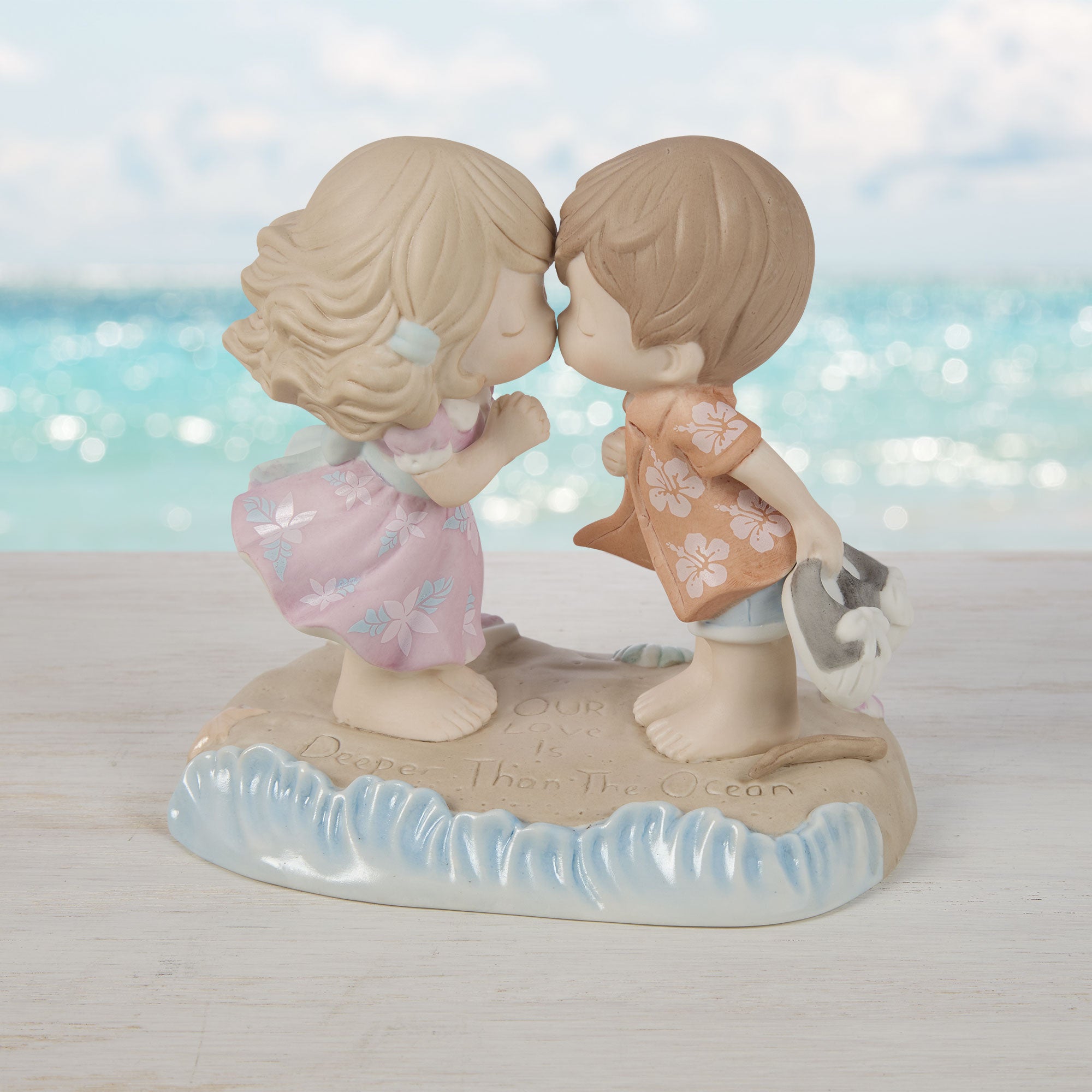 Our Love Is Deeper Than The Ocean, Bisque Porcelain Figurine