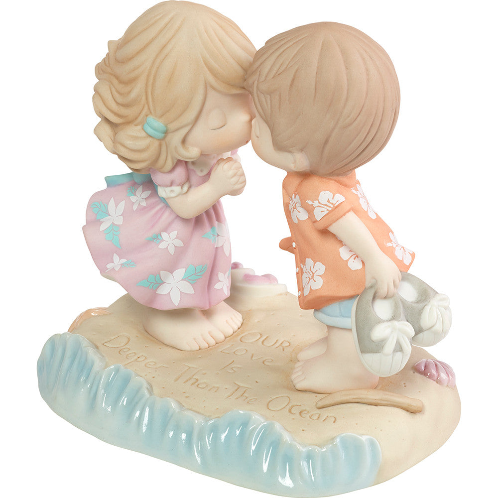 Our Love Is Deeper Than The Ocean, Bisque Porcelain Figurine - Image