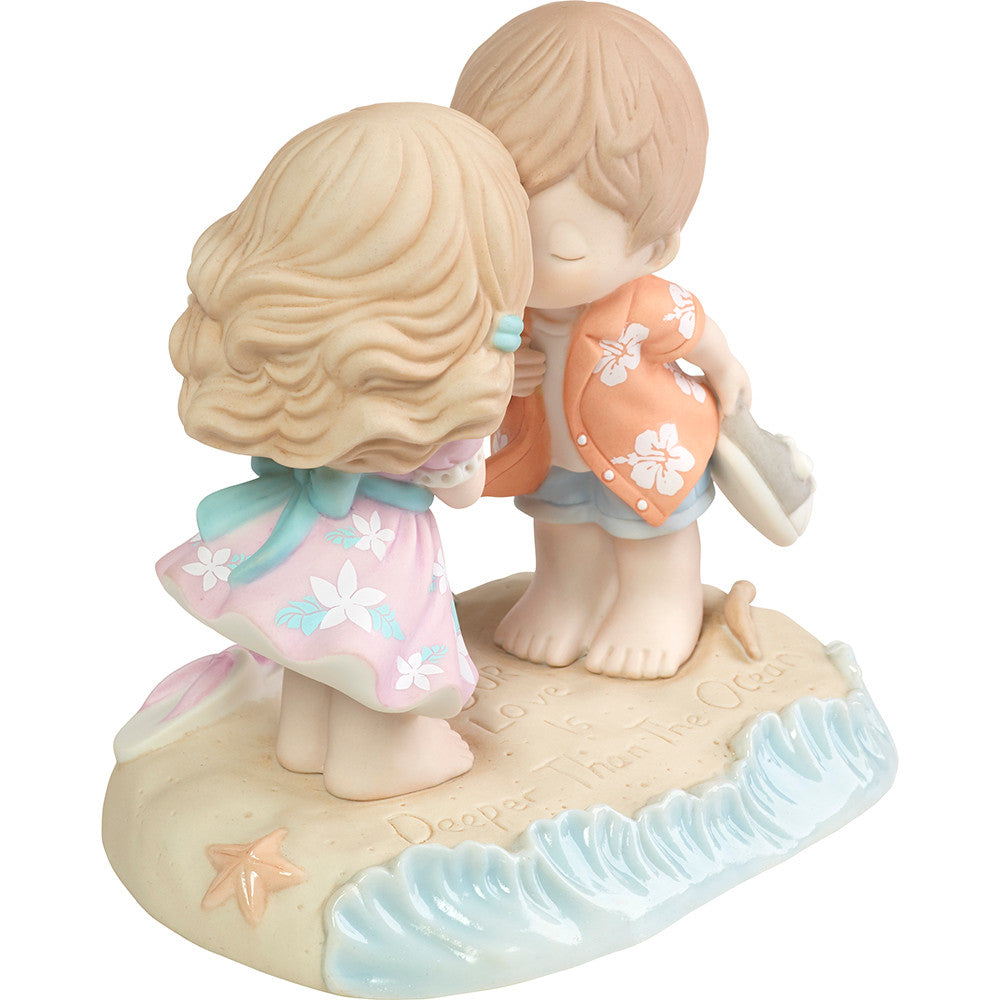 Our Love Is Deeper Than The Ocean, Bisque Porcelain Figurine - Image