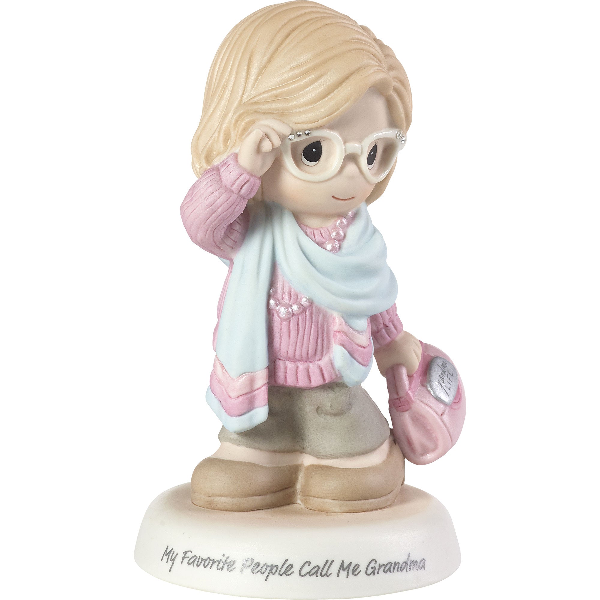 My Favorite People Call Me Grandma, Bisque Porcelain Figurine
