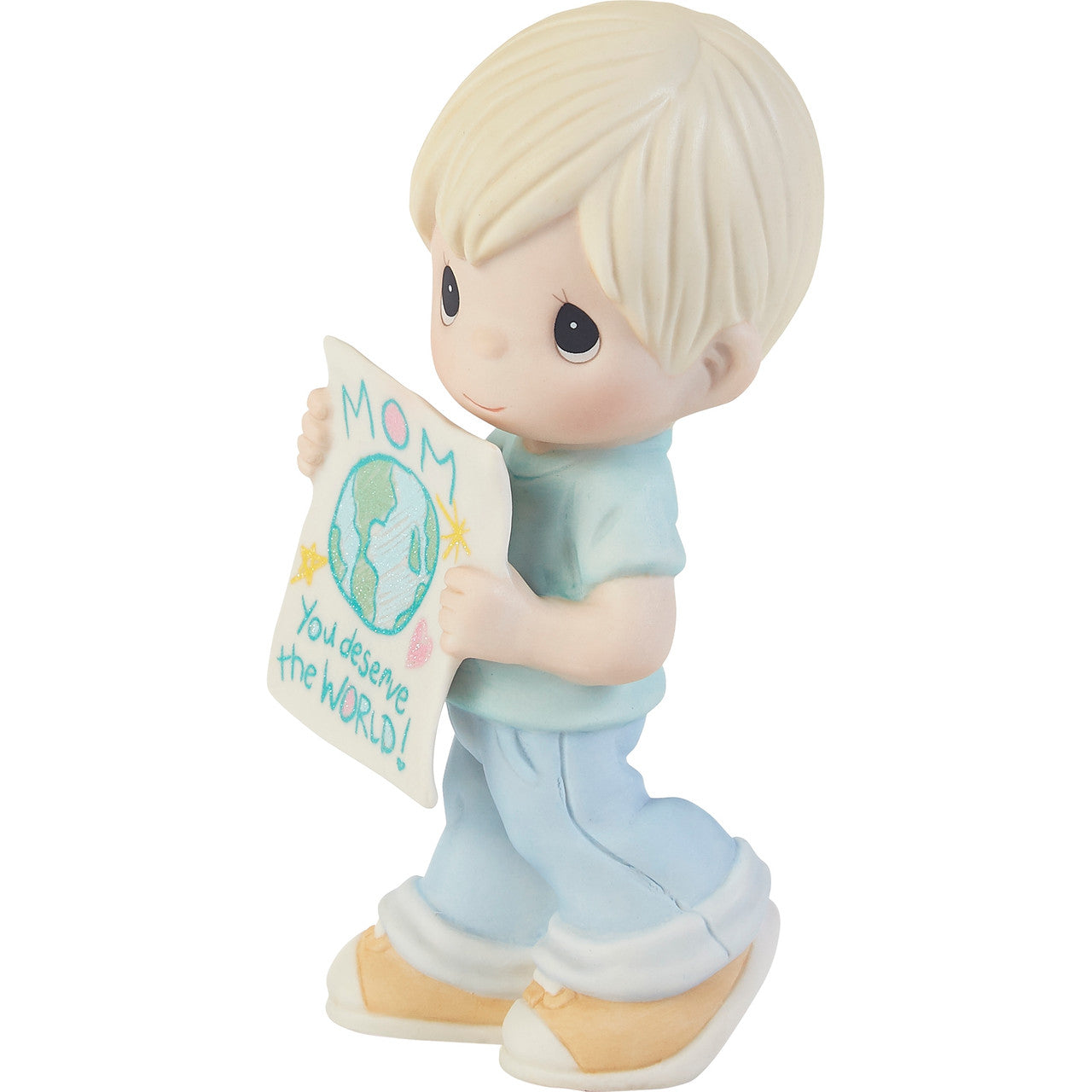 Mom, You Deserve The World Boy Figurine - Image