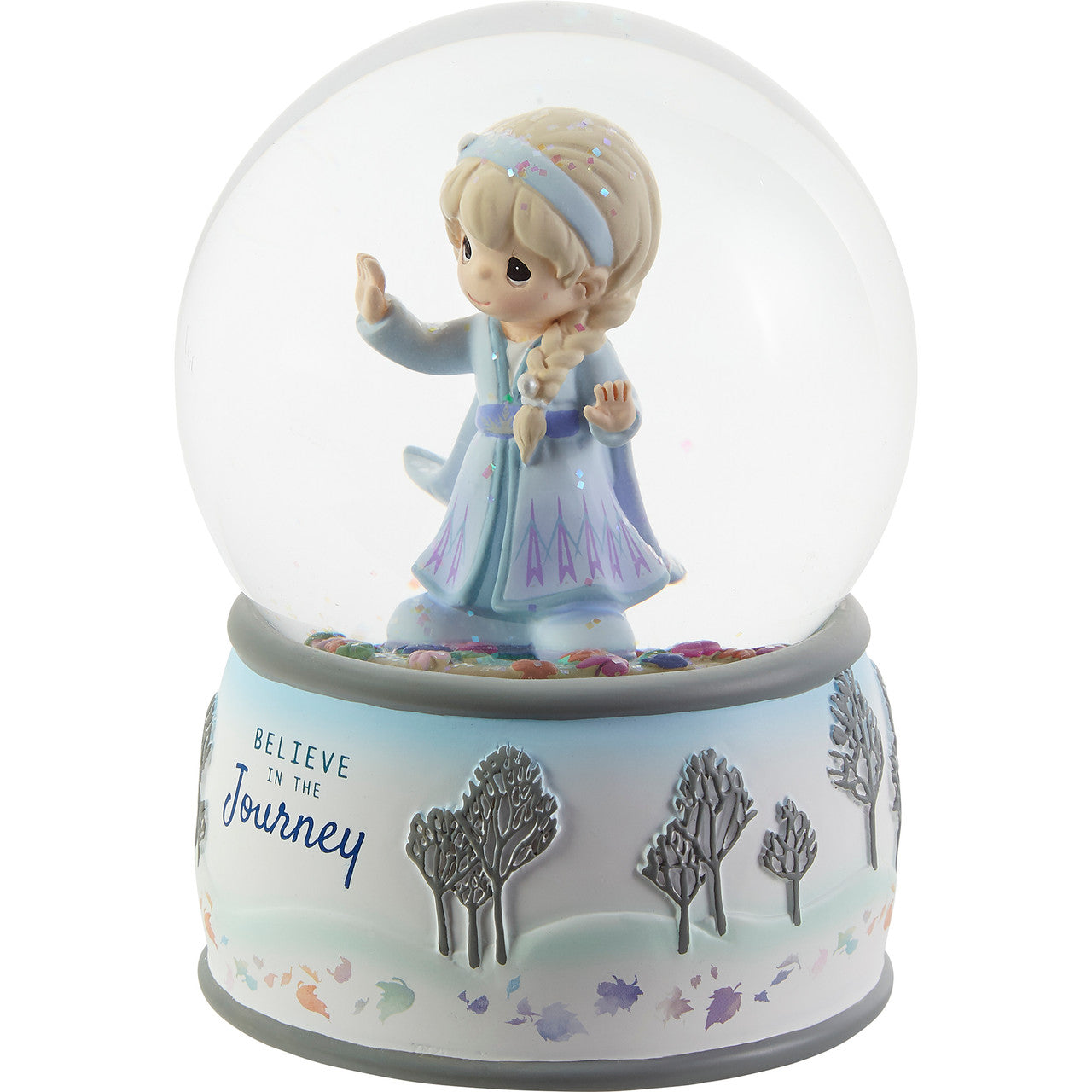 Believe In The Journey Disney Elsa Musical Snow Globe - Image