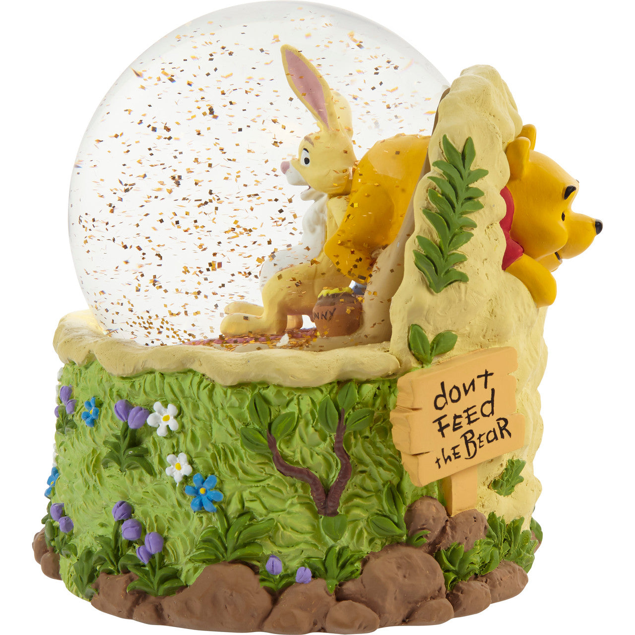 Don’t Feed The Bear Winnie The Pooh Musical Snow Globe - Image