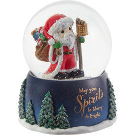 May Your Spirits Be Merry And Bright Annual Santa Snow Globe - Image