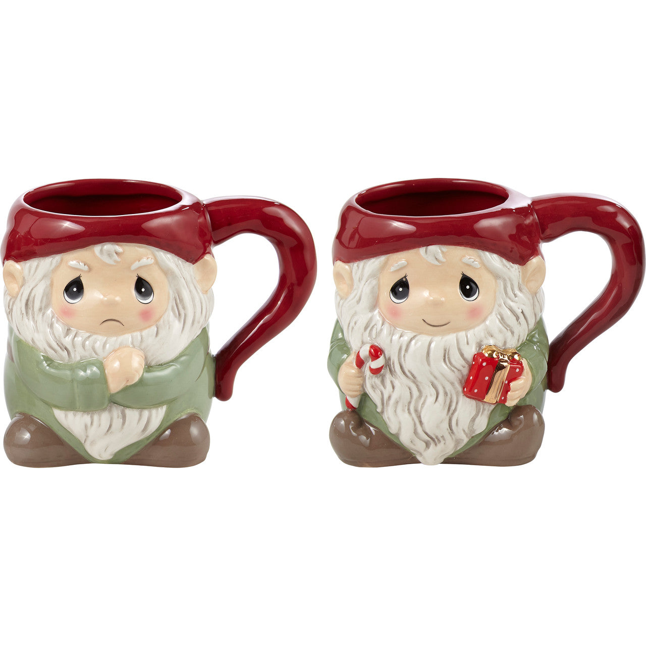 MASTERS GNOME（ノーム）マグカップ 2個セット Precious Moments 211411 Set of 2 Gnaughty Or Gnice Gnome Ceramic Mugs