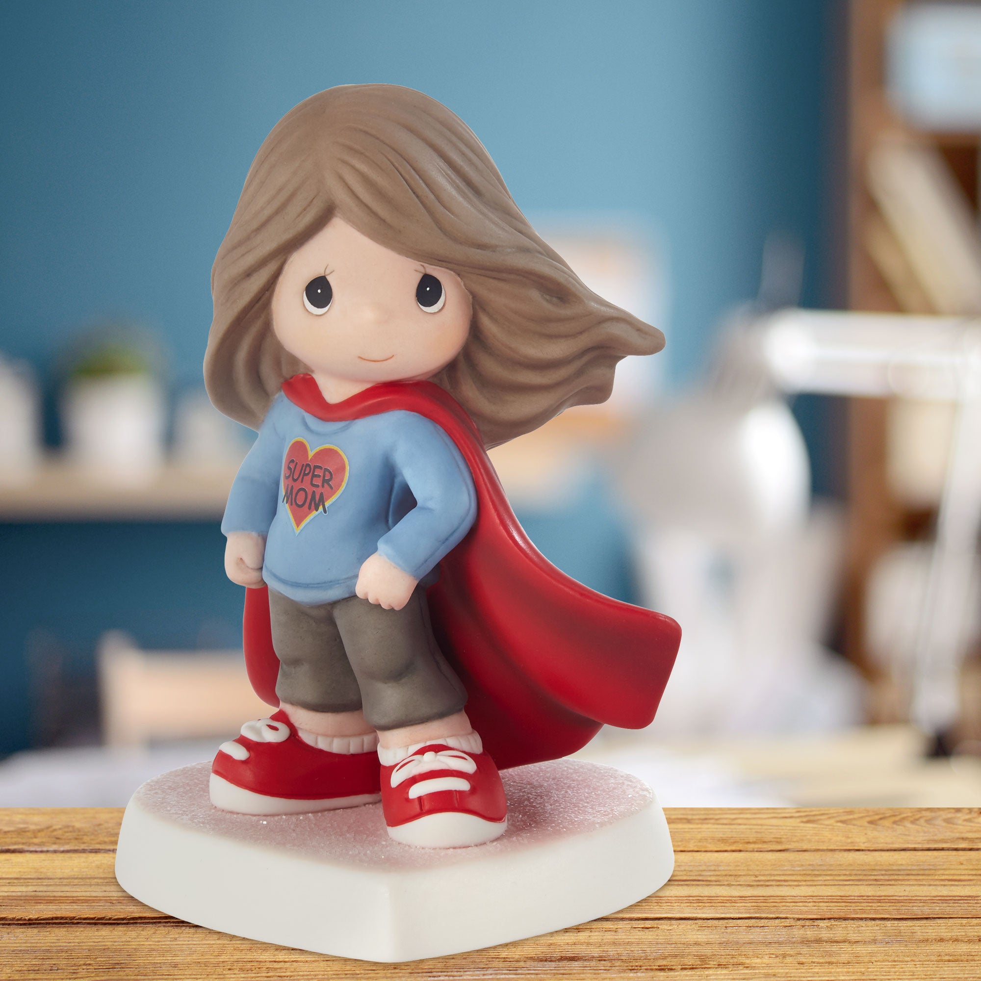 You’re My Super Mom Brunette Hair/Light Skin Figurine