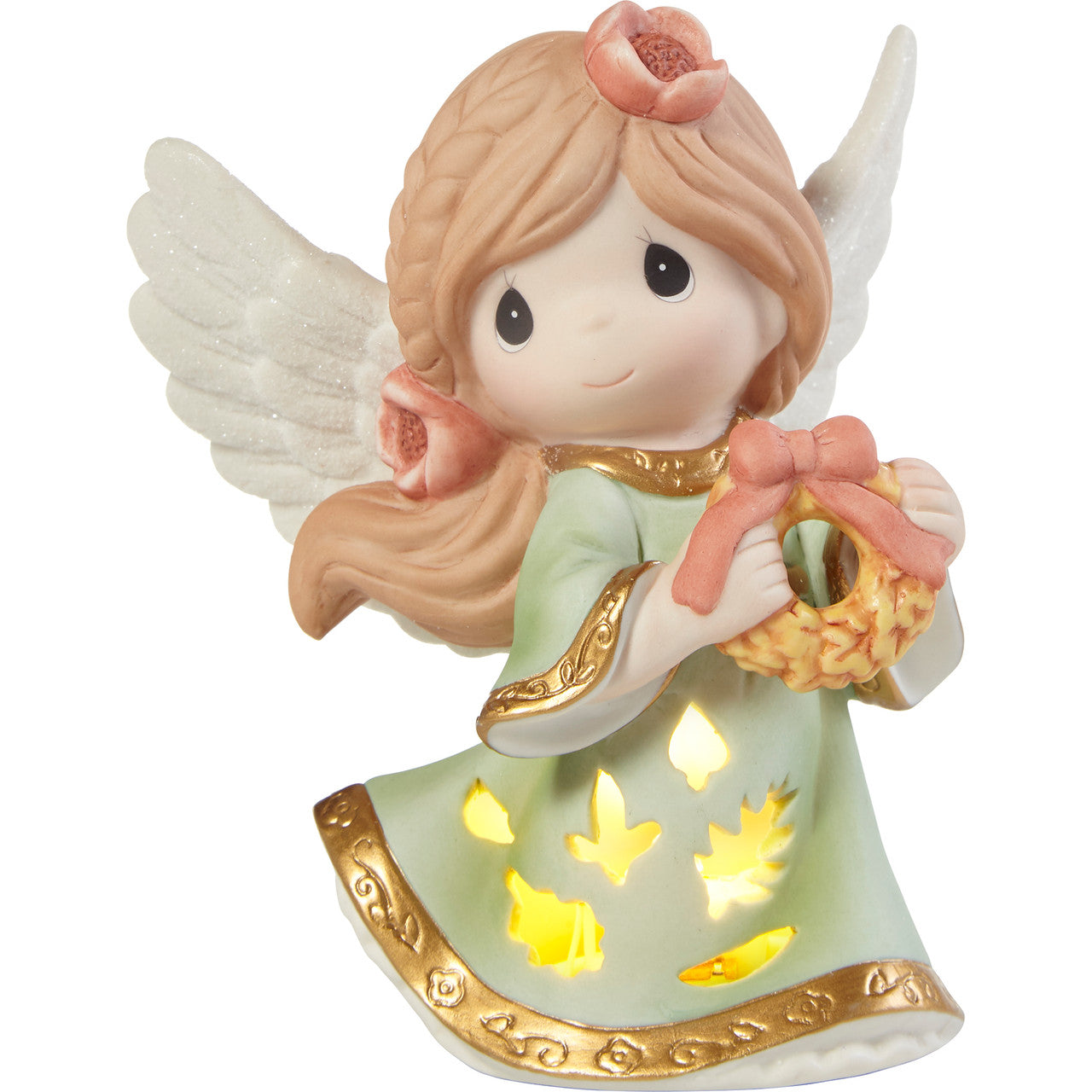 Wreathed In Autumn Beauty LED Figurine - Image