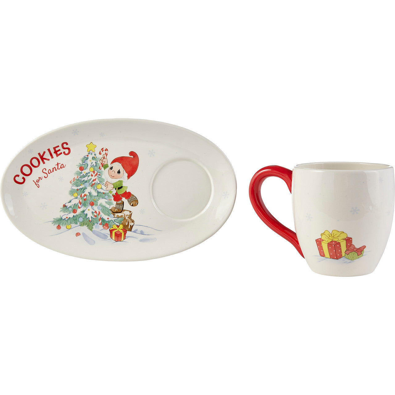 Welcome Gnome Santa Milk And Cookies Set - Image