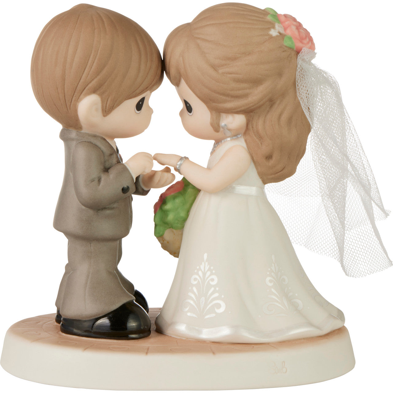 With This Ring, I Thee Wed Figurine Brunette - Image