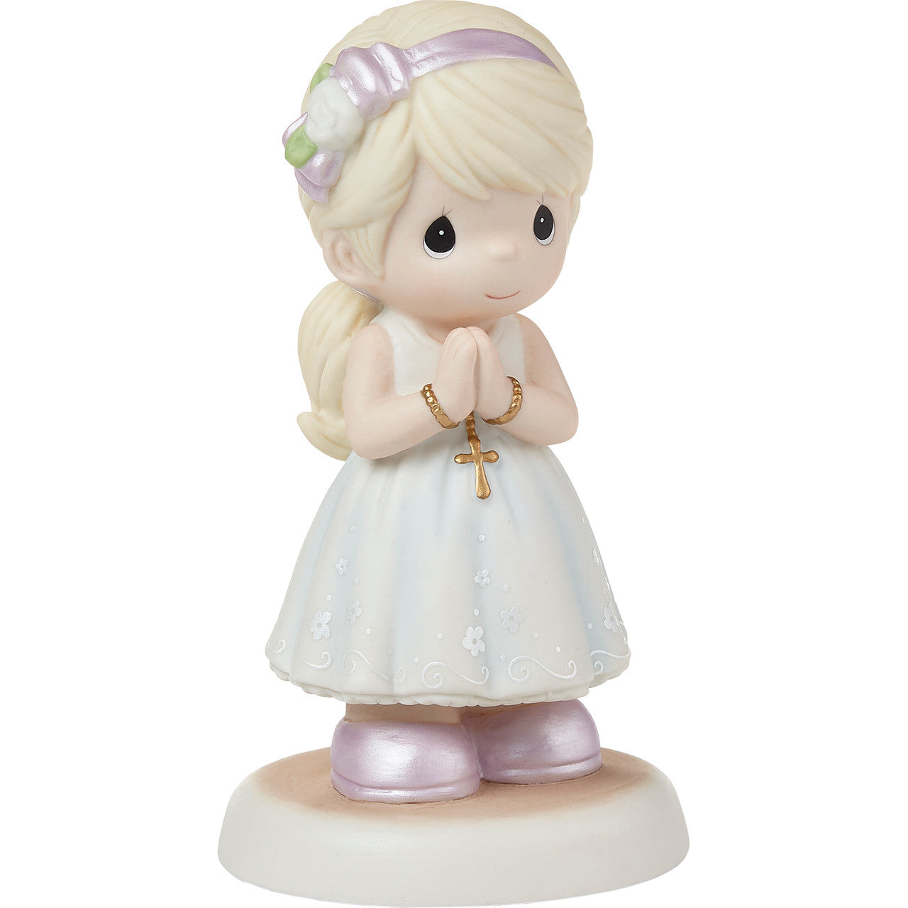 Blessings On Your First Communion Blonde Hair/Light Skin Girl Figurine - Image