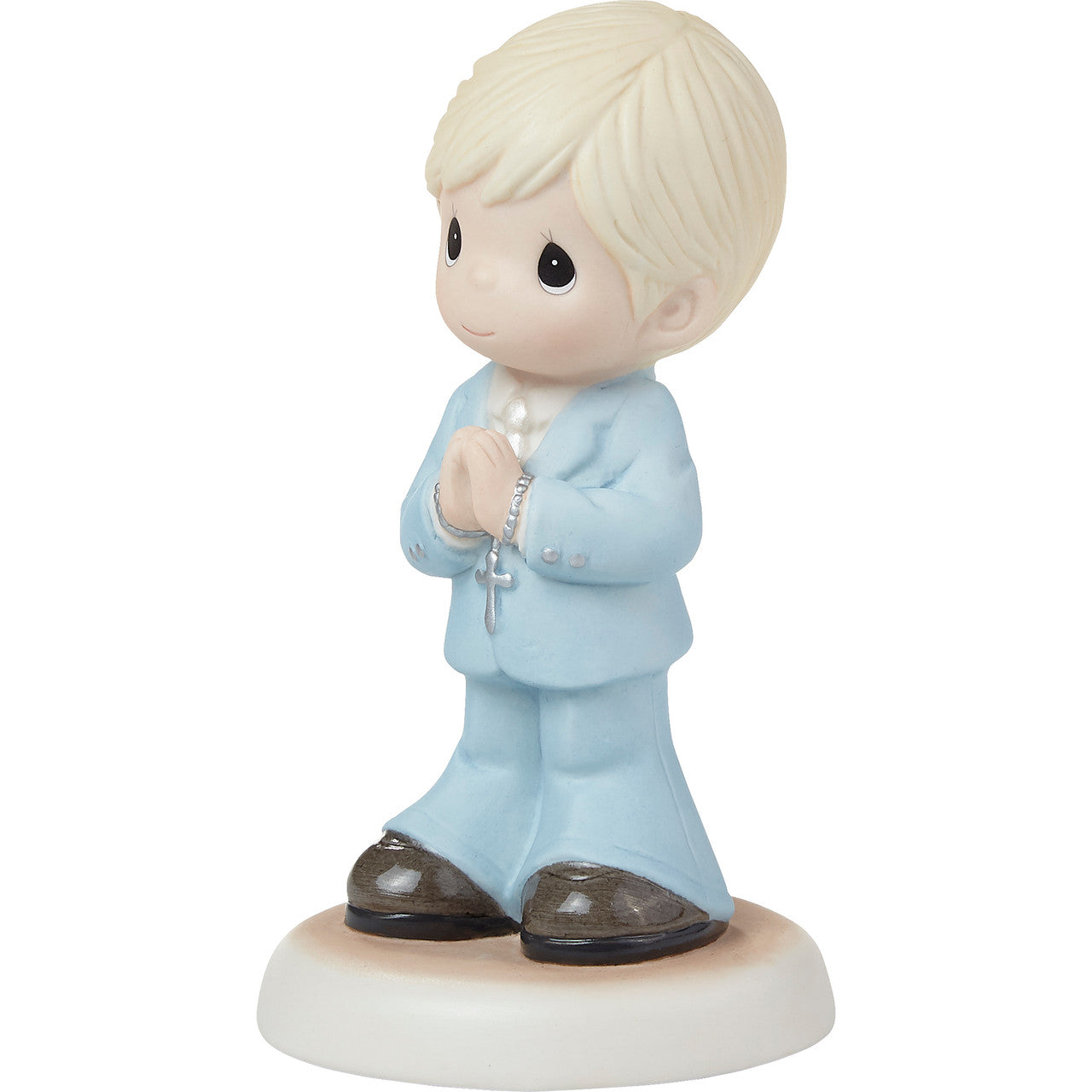 Blessings On Your First Communion Blond Hair/Light Skin Boy Figurine - Image