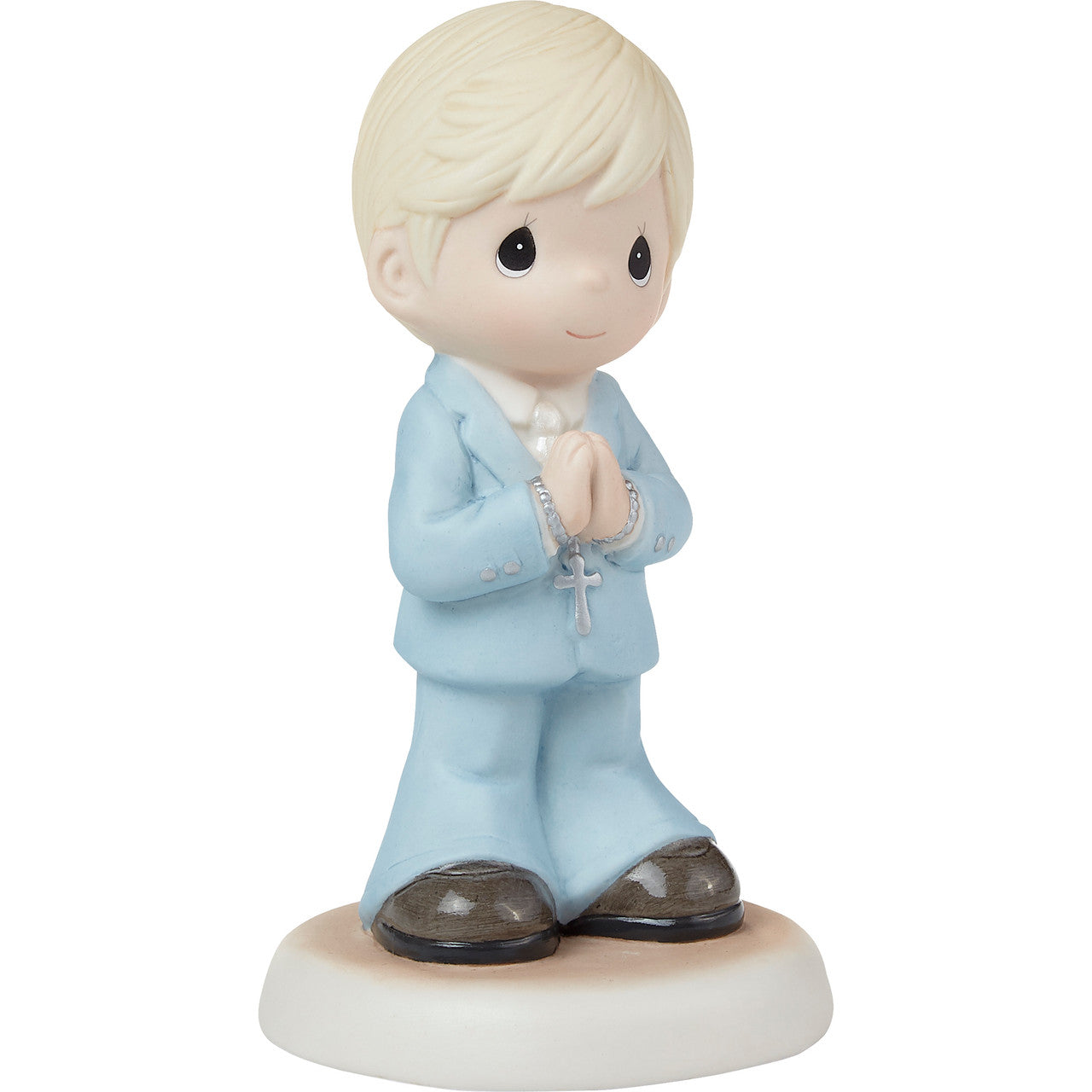 Blessings On Your First Communion Blond Hair/Light Skin Boy Figurine - Image