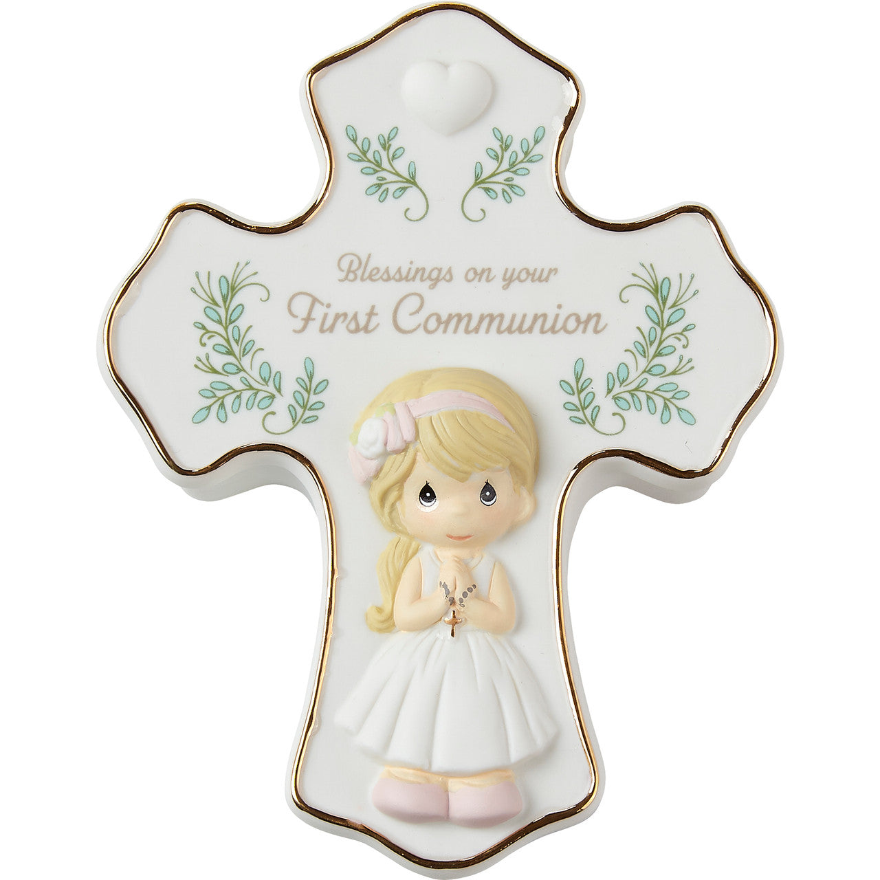 Blessings On Your First Communion Girl Rosary Box with Rosary - Image