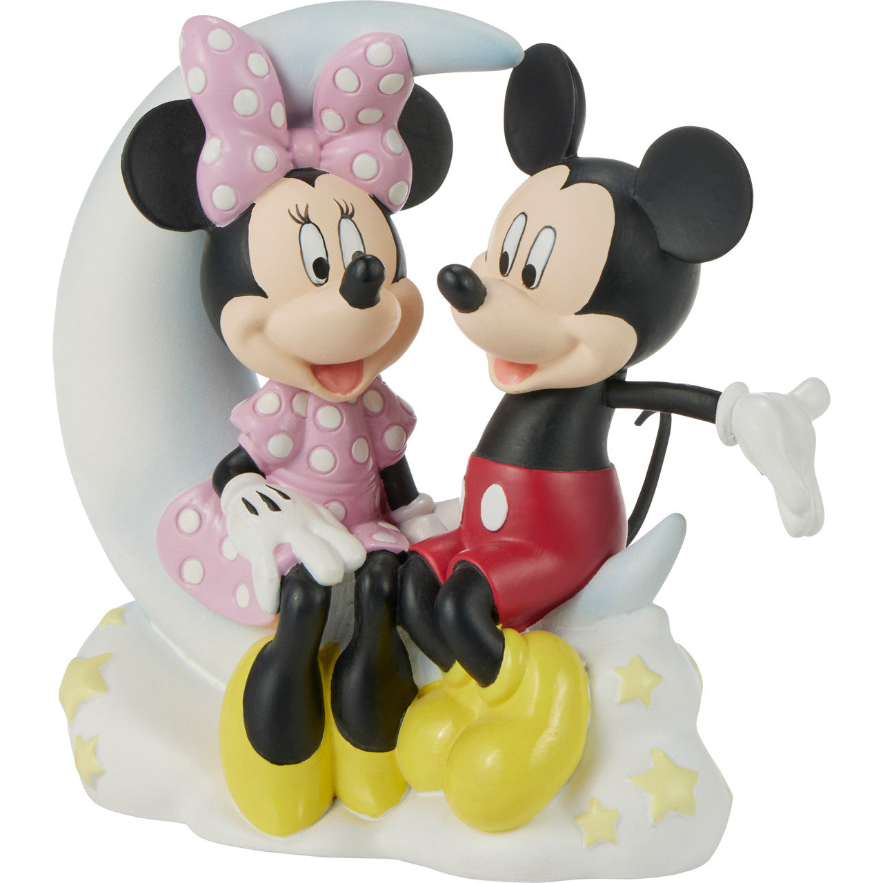 Love You To The Moon And Back Disney Mickey Mouse And Minnie Mouse Figurine - Image