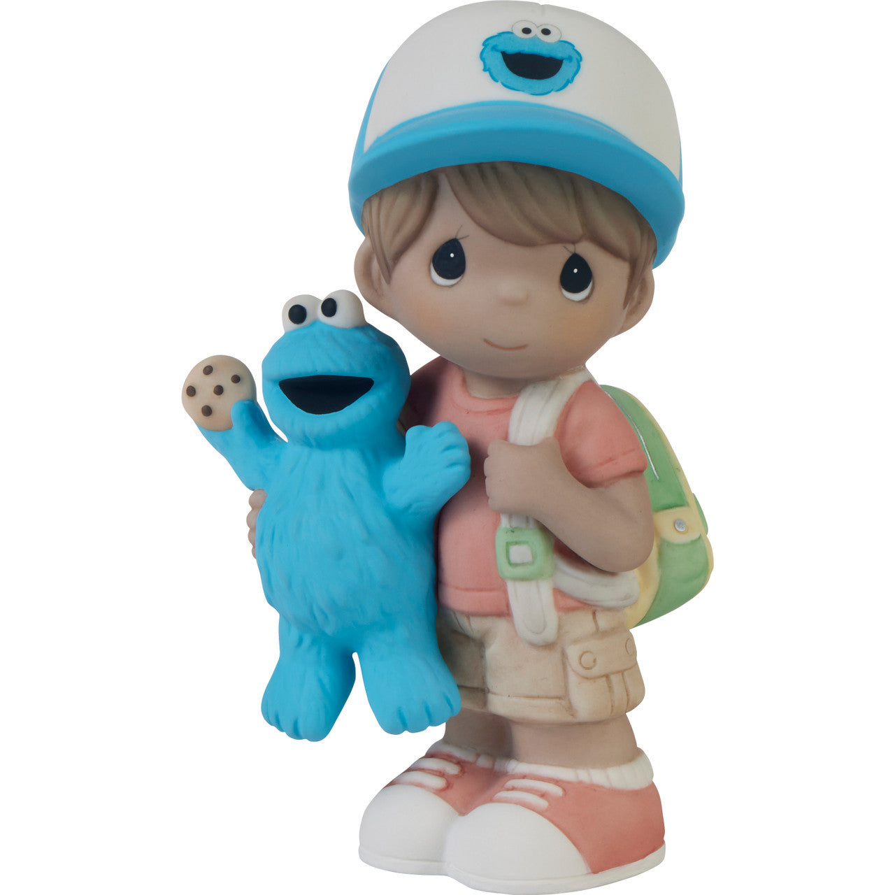 Sesame Street I’m Your Biggest Fan Brunette Boy Figurine - Image