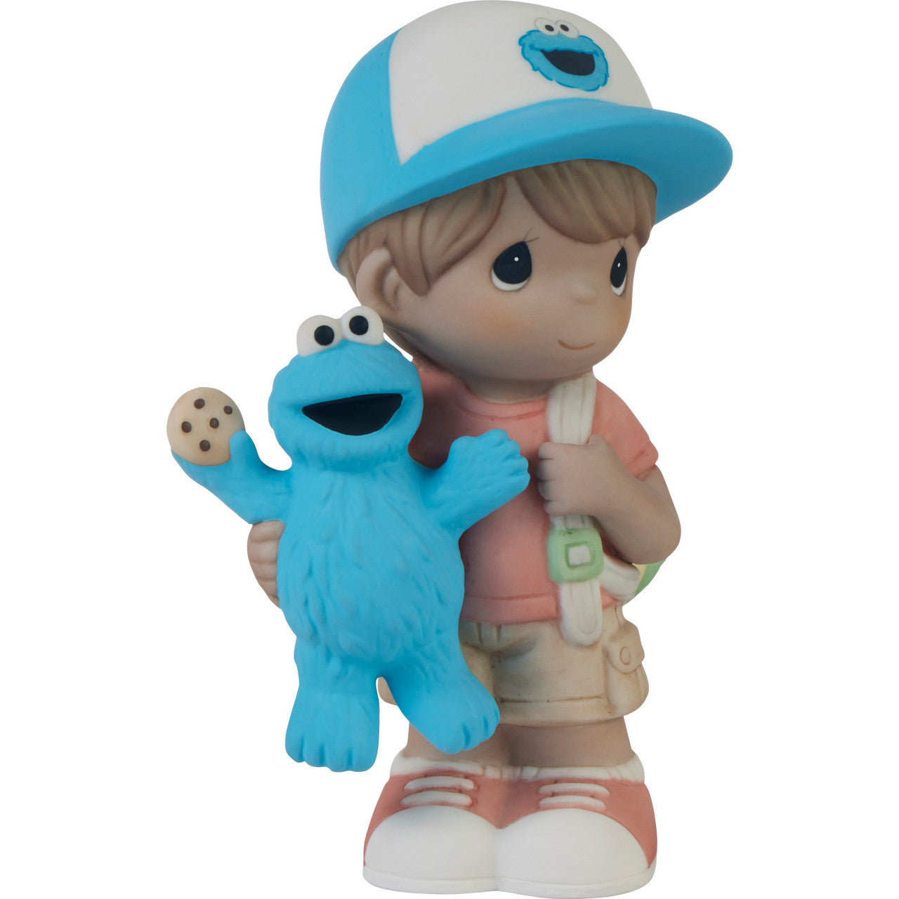 Sesame Street I’m Your Biggest Fan Brunette Boy Figurine - Image