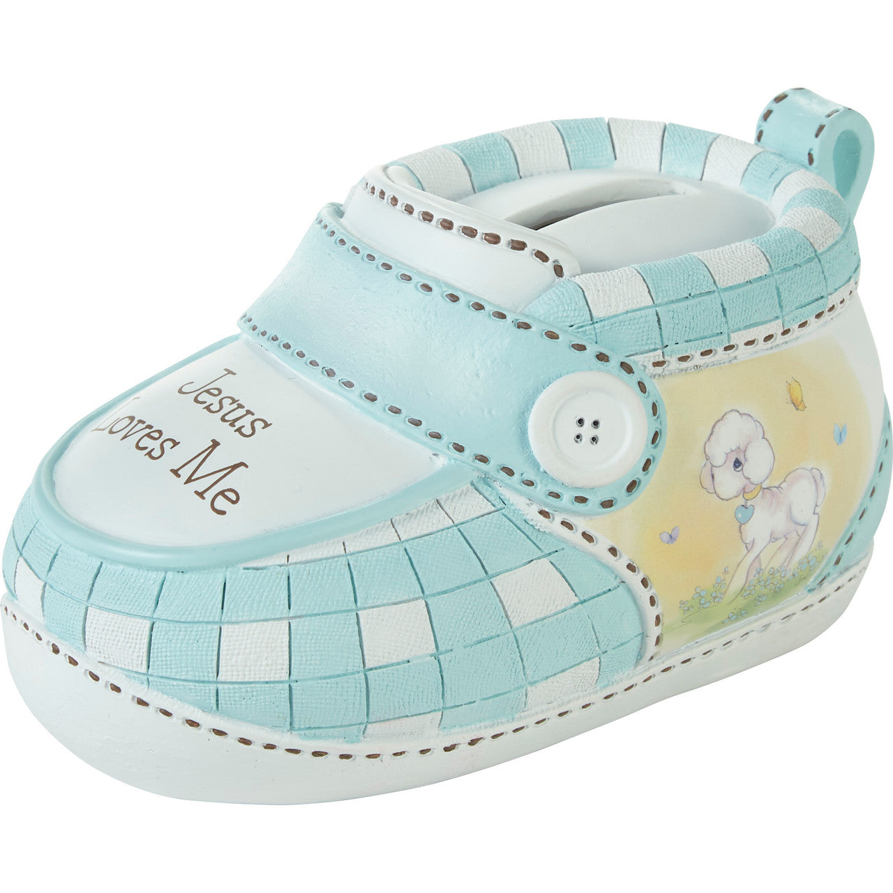 Jesus Loves Me Blue Bootie Bank - Image