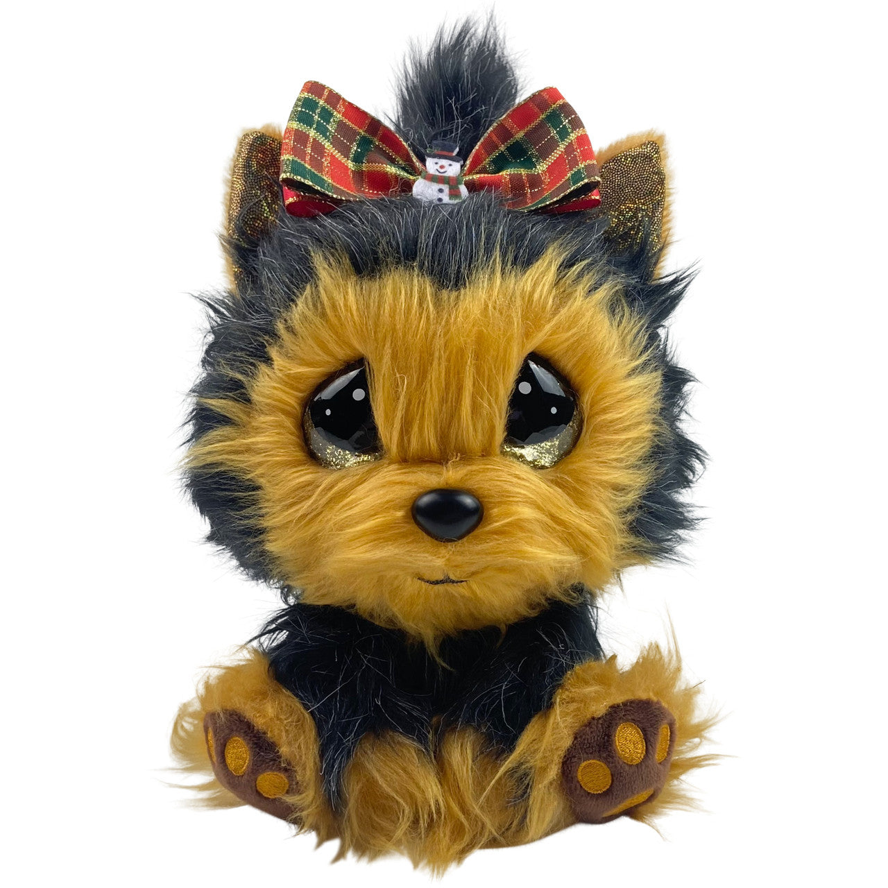 Bitsy Holiday Yorkie with Bow Cutie Pet-tudies Stuffed Animal - Image